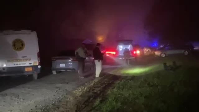 Rockingham County Deputy Shot, Suspect in Custody (Scene Footage)