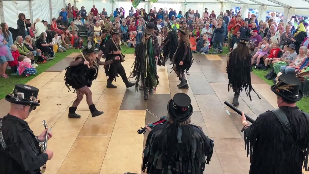 Beltane Border Morris - Firedance - Priddy Folk Festival 9 Jul 23