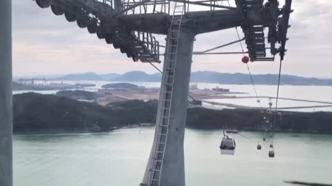 S.Korea's longest Mokpo marine cable car