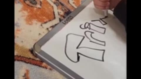 Five-year-old genius shows off his knowledge of drawing logos