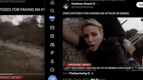 😒CNN fake Israel attack PRODUCTION CAUGHT ON CAMERA!