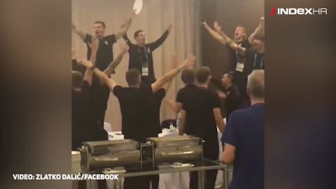 Dalićeva snimka: Pogledajte kako slave igrači u hotelu