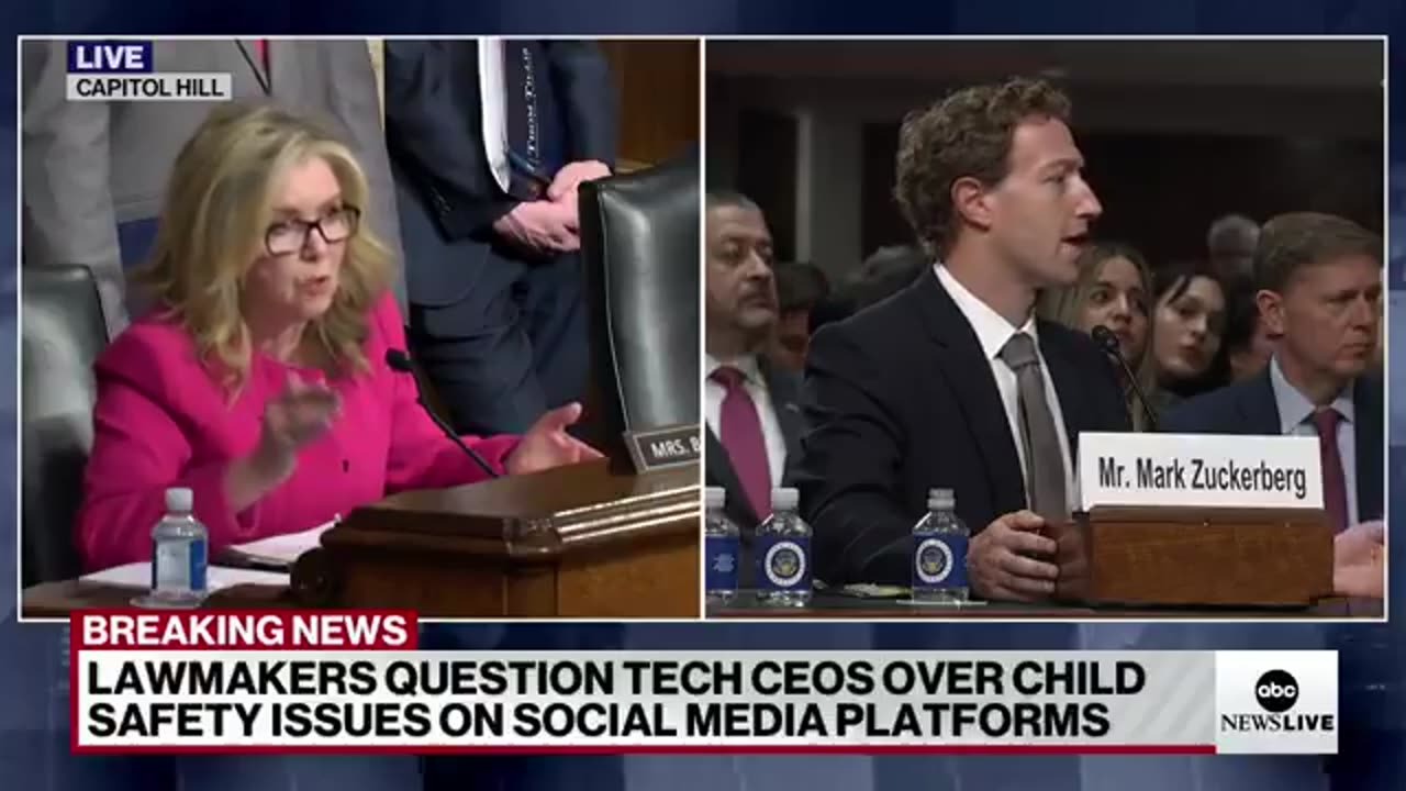 Sen. Marsha Blackburn called out Meta CEO Mark Zuckerberg for not only failing to protect kids.