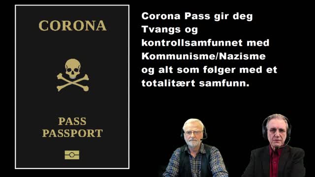 DITT VALG DEMOKRATIPASS ELLER CORONAPASS