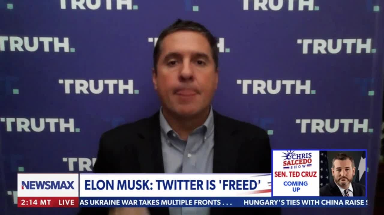 Devin Nunes Says If Not for Truth Social Musk Would Never Have Bought Twitter