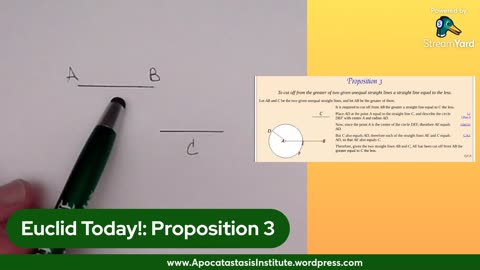 Euclid Today!: Proposition 3