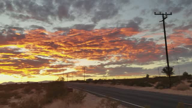 Sunset in Desert - 29 Palms, California