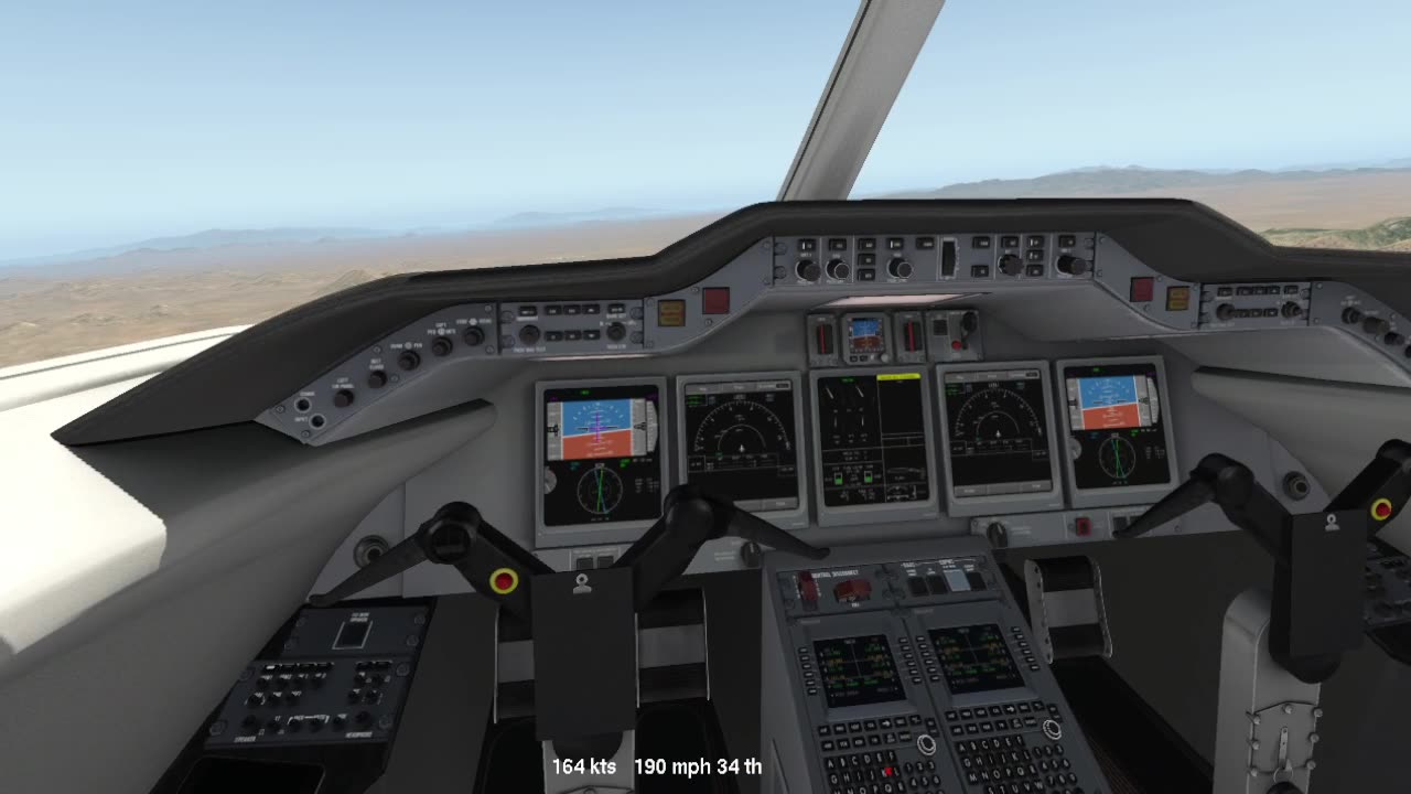 the Hawker 4000 - Xplane 11 - ILS KRYN test -