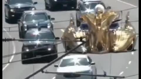 Golden car, King of abudhabi