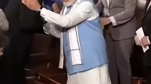 Pm Modi receives a grand welcome amid thunderous applause in the us congress