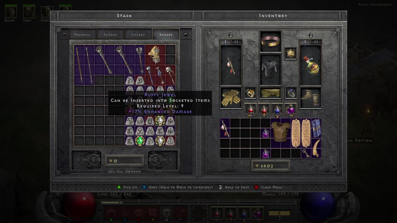 diablo 2 res p26 - spooky scary blood golem mastery
