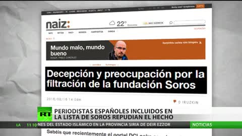 PERIODISTAS ESPAÑOLES DENUNCIAN SOROS ESTÁ COMPRANDO LA PRENSA.