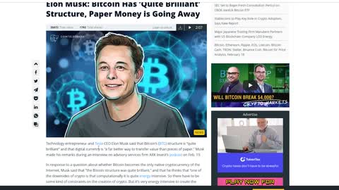 Elon Musk Talks About Bitcoin