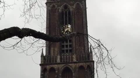 A Dutch Church Playing Space Oddity in Honour of David Bowie