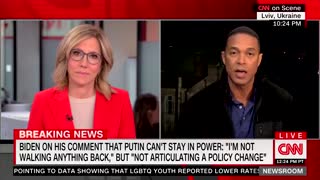 Don Lemon says Biden did not say "Vladimir Putin should be removed or we’re going to take him out of power ... This is a media manufactured story"