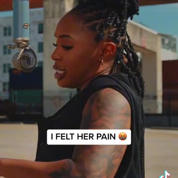 I felt her pain, no disrespect.