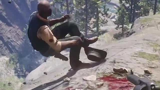 Red dead redemption 2 Ragdoll phyics.