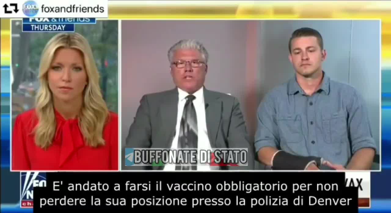 Agente di polizia alla Fox in prima serata per denunciare i morti da siero