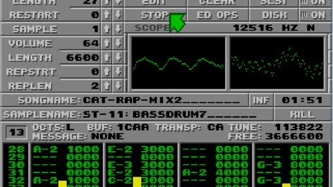 Amiga and Atari ST Protracker Music Mods - Cat Rap