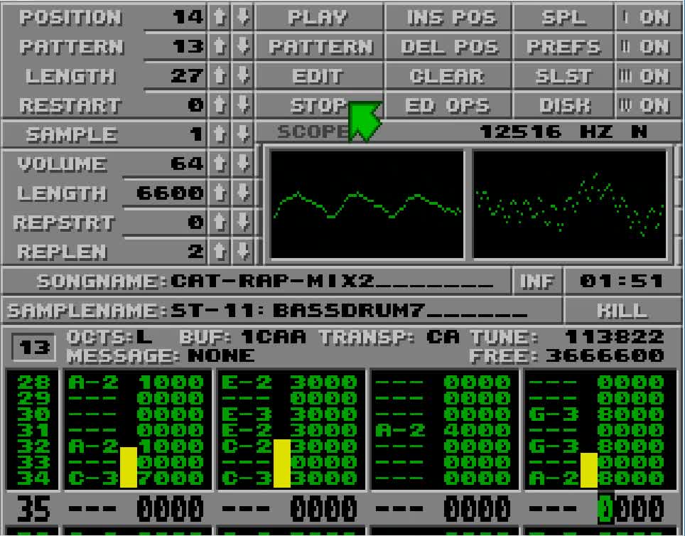 Amiga and Atari ST Protracker Music Mods - Cat Rap