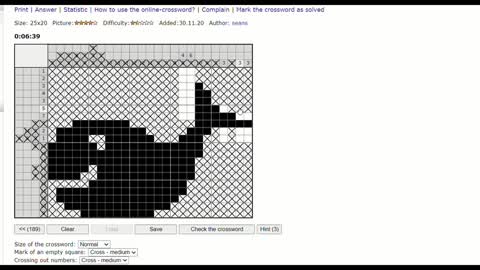 Nonograms - Whale