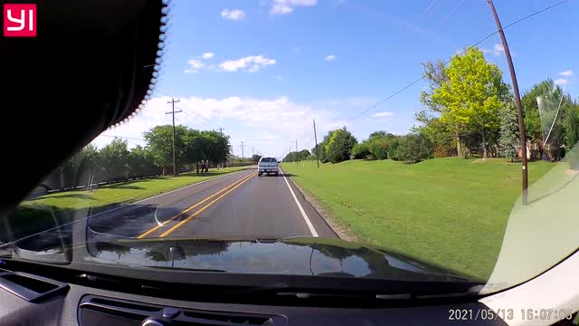 Aeroscapes Truck launches rock into windshield