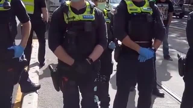 Melbourne Woman Shouts At Police