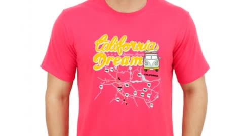 Graphic Design Printed Cotton Round Neck Pink Colour T Shirts