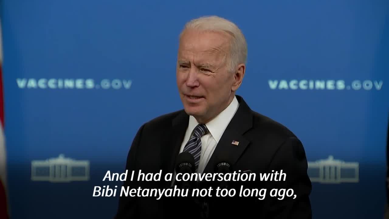 BIDEN ON ISRAEL - PALESTINE CONFLICT