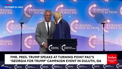 BREAKING NEWS RFK Jr., Tulsi Gabbard, And Tucker Carlson Join Trump On Stage At Georgia Event