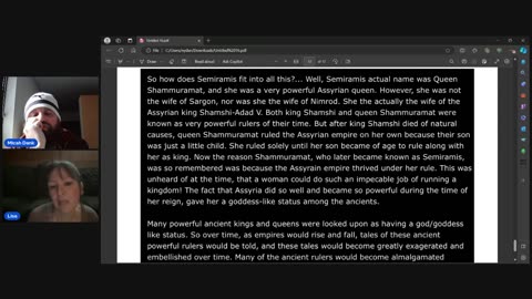 Micah and Lisa talk Planetary Symbols, the Truth about Exodus and Nimrod and Semiremis Part 2