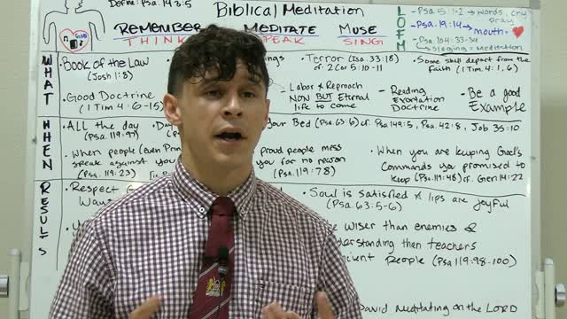 Biblical Meditation | Robert Garcia