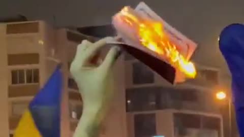 Russians Burning their passports