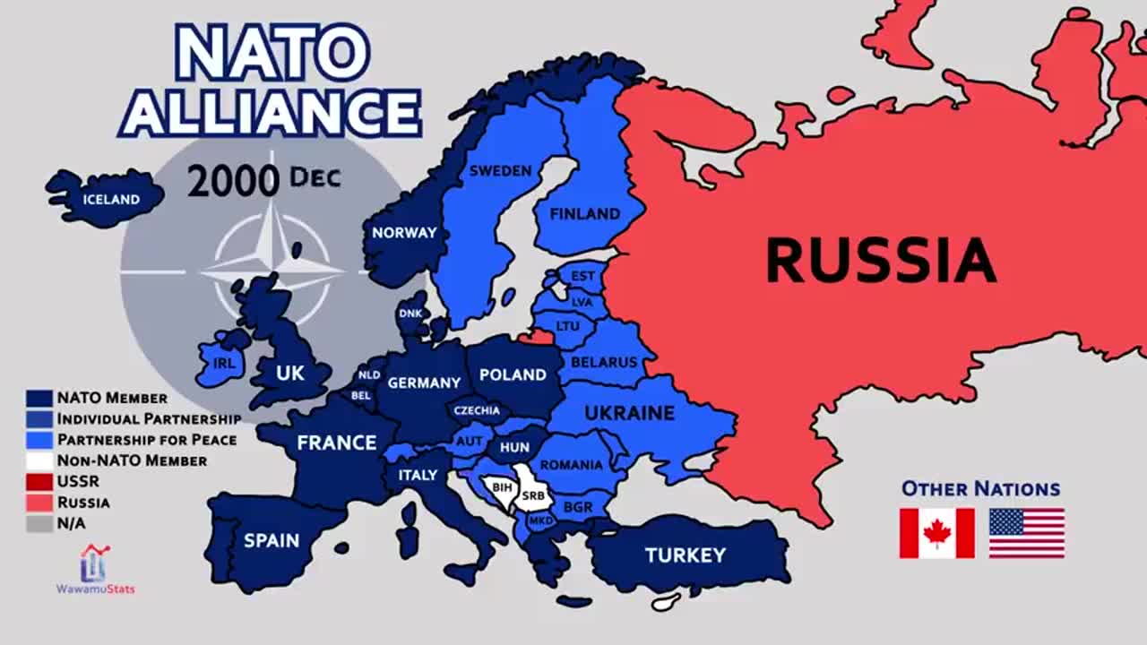 Nato Expansion Vs Russia Expansion Timeline over the years- very informative