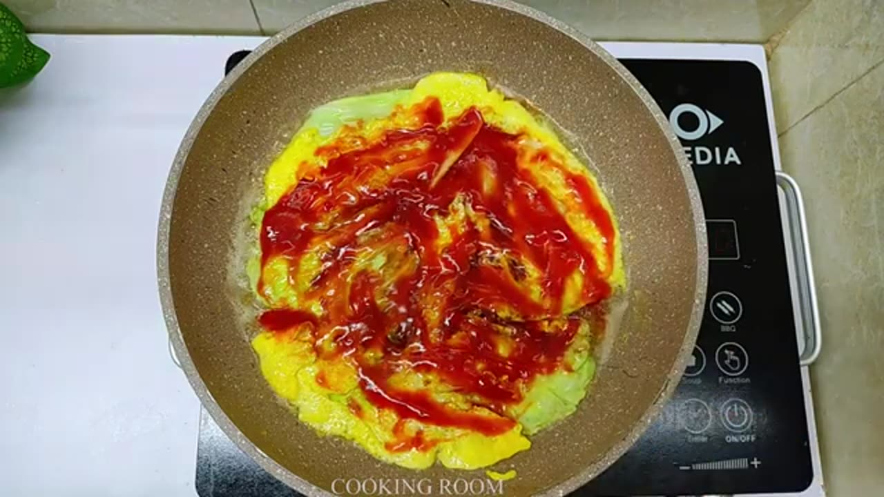 Simple recipe of cabbage with eggs | It's so delicious that I make it 3 times a week