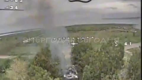 Ukrainian Drone Strike on a Russian Strela-10 SAM