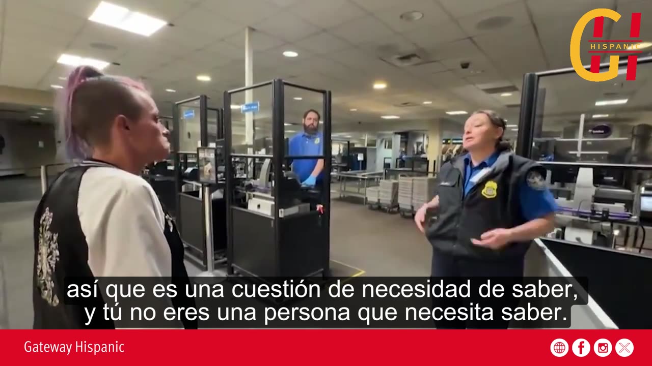 A woman confronts TSA over their process when it comes to illegal inmigrants flying