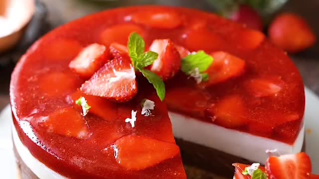 Chocolate Coconut Strawberry Layered Tart