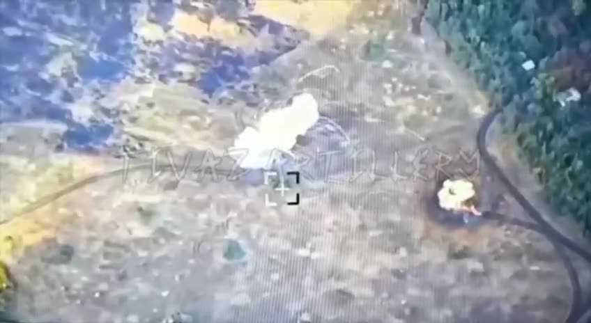 Two Russian Tor SAMs Destroyed by Single HIMARs Missile