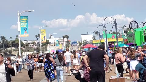 Walking Off of Santa Monica Pier