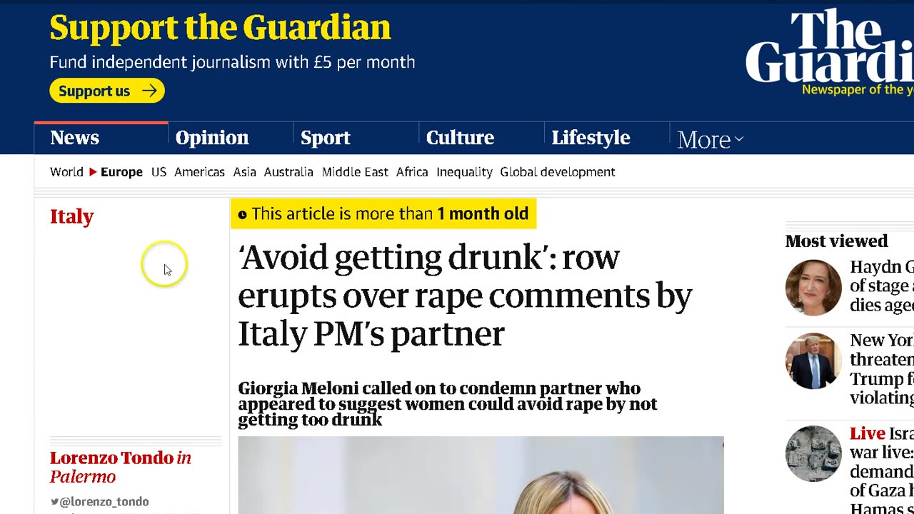 Man talks sense media say its a gaffe