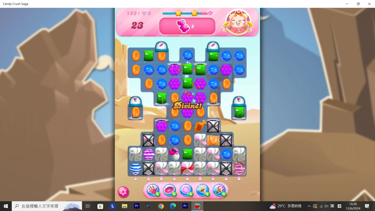 Candy Crush Saga Record (Level 122)