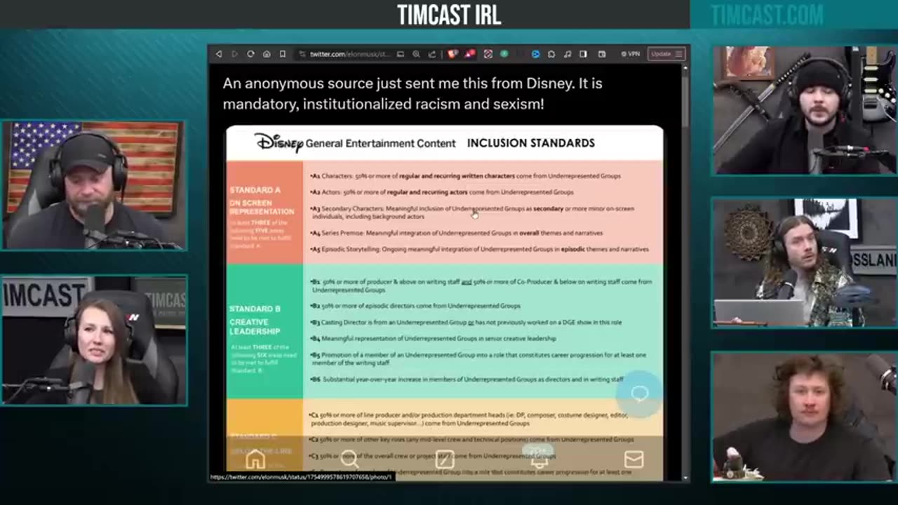 Timcast IRL-Leaked Document REVEALS Disney MANDATES Racist Policies, Elon Declares War