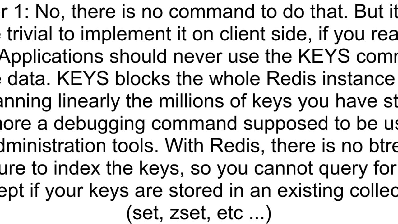 Finding keys using wildcards