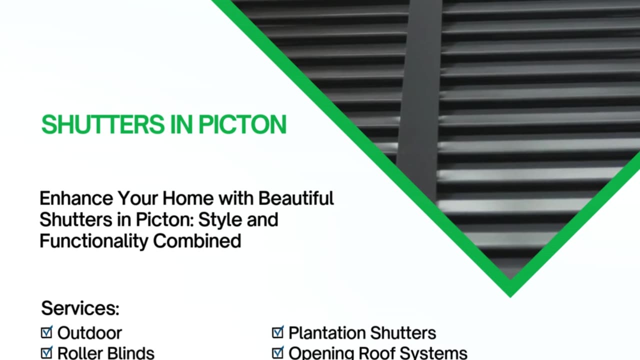 Enhance Your Home with Beautiful Shutters in Picton: Style and Functionality Combined