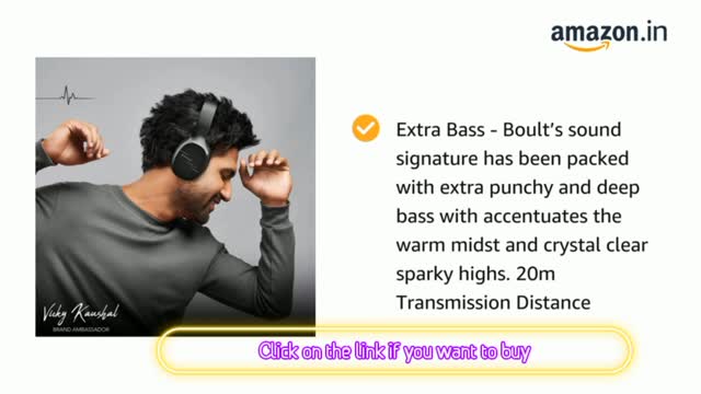 Boult Audio ProBass Thunder Over-Ear Wireless Bluetooth