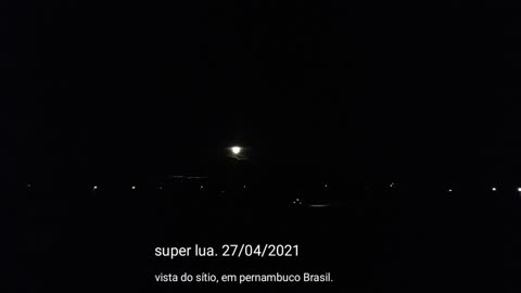 super lua. visto de um sitio em pernambuco brasil