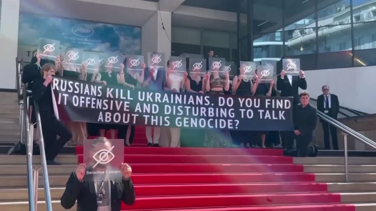 This is how Ukrainian film vision protest at red carpet of Cannes