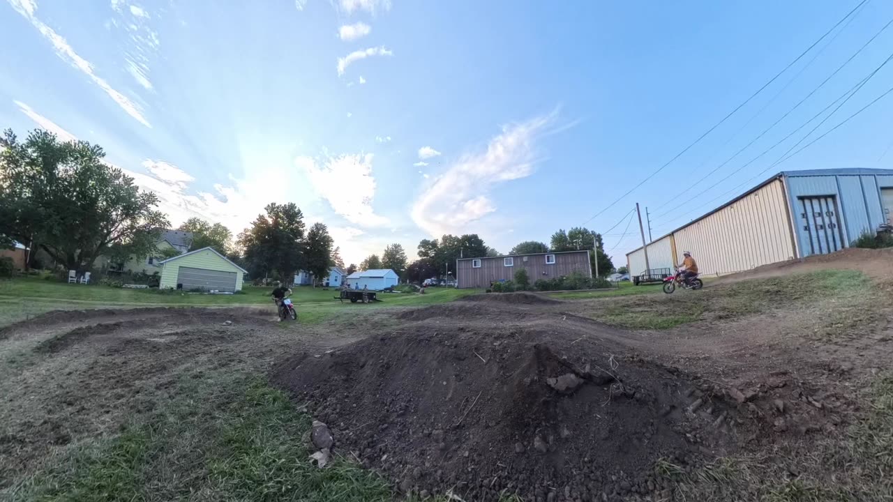 Synchronized Pit Bike Jump