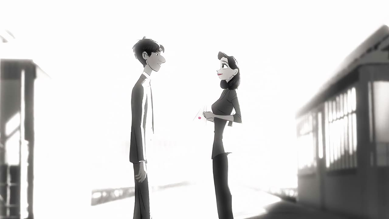 Paperman 2012 End scene remastered 4k 22